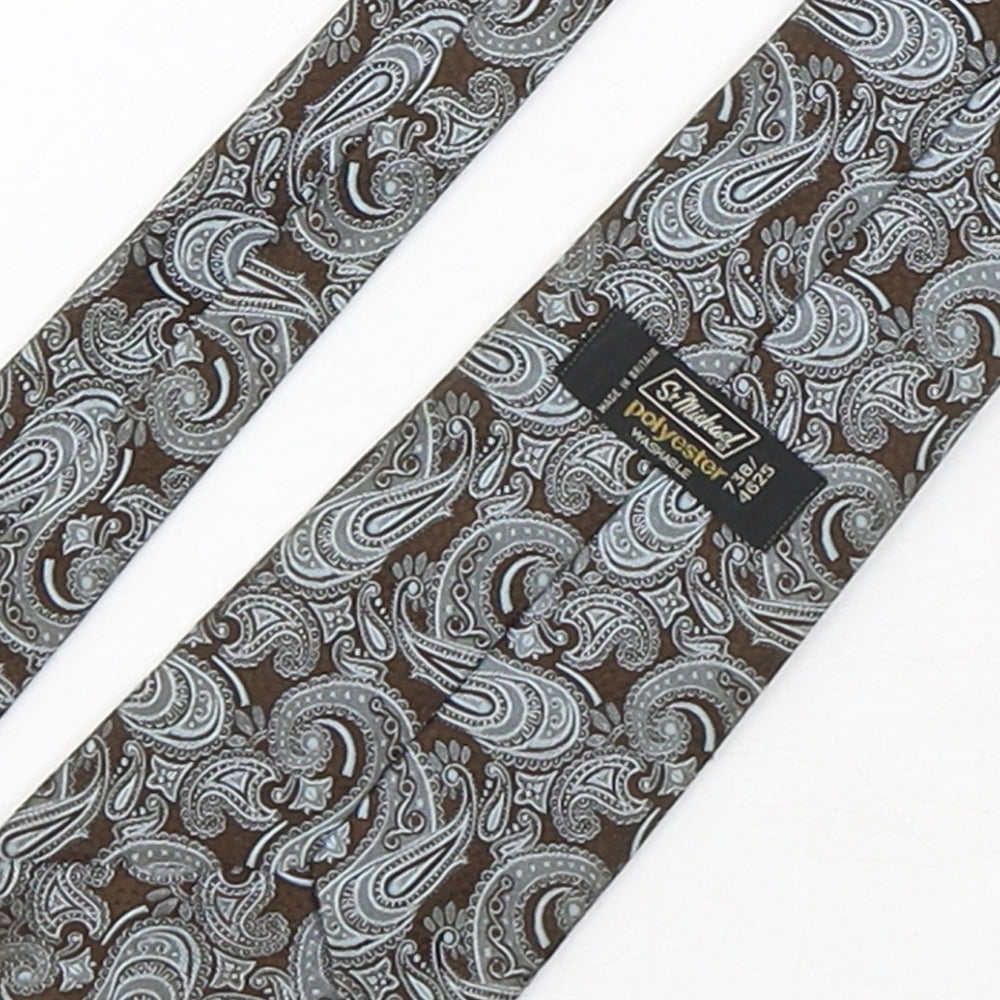Mens StMichael Multicoloured Paisley Pointed Tie