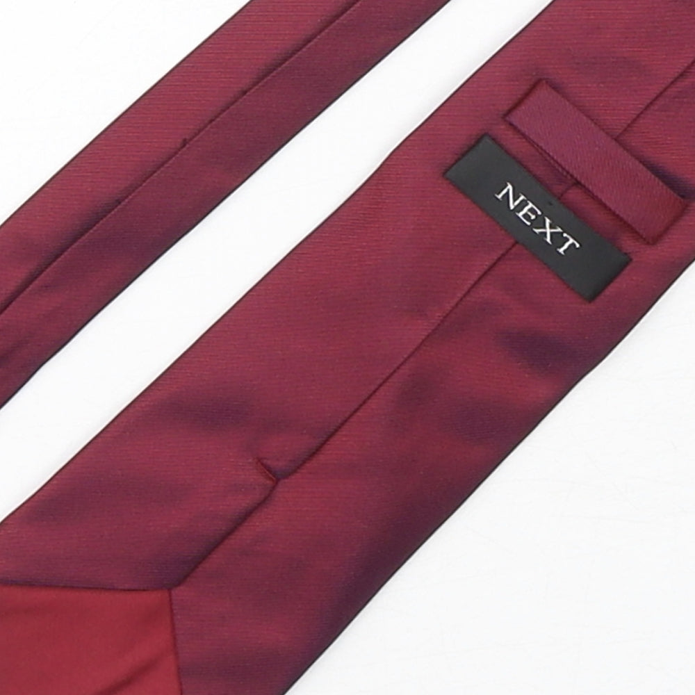 Mens NEXT Purple No Pattern Pointed Tie