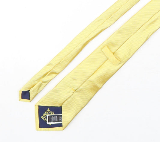 Marks and Spencer Mens Yellow Silk Pointed Tie One Size