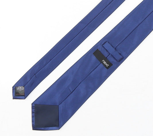 NEXT Mens Blue Polyester Pointed Tie One Size