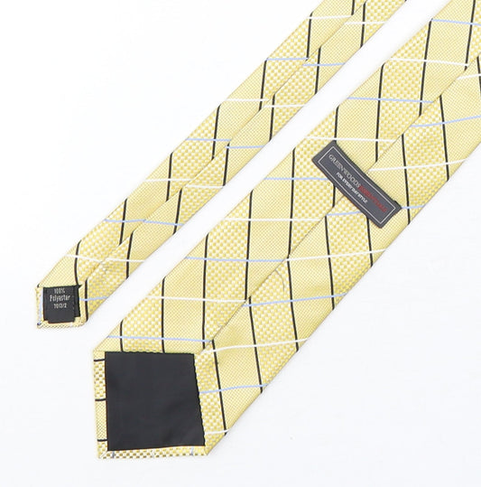 Greenwoods Mens Multicoloured Plaids & Checks Polyester Pointed Tie One Size