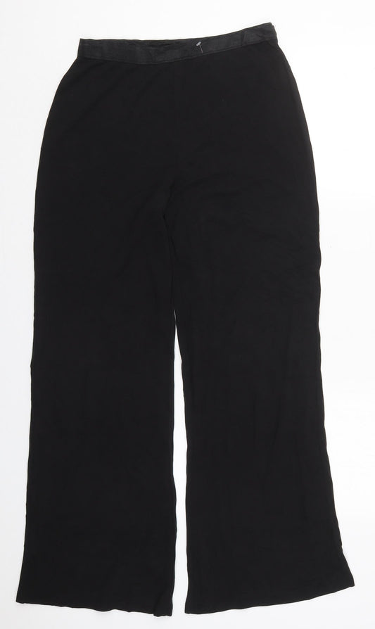 Womens UK Size 12 Marks and Spencer Regular Fit Black Trousers