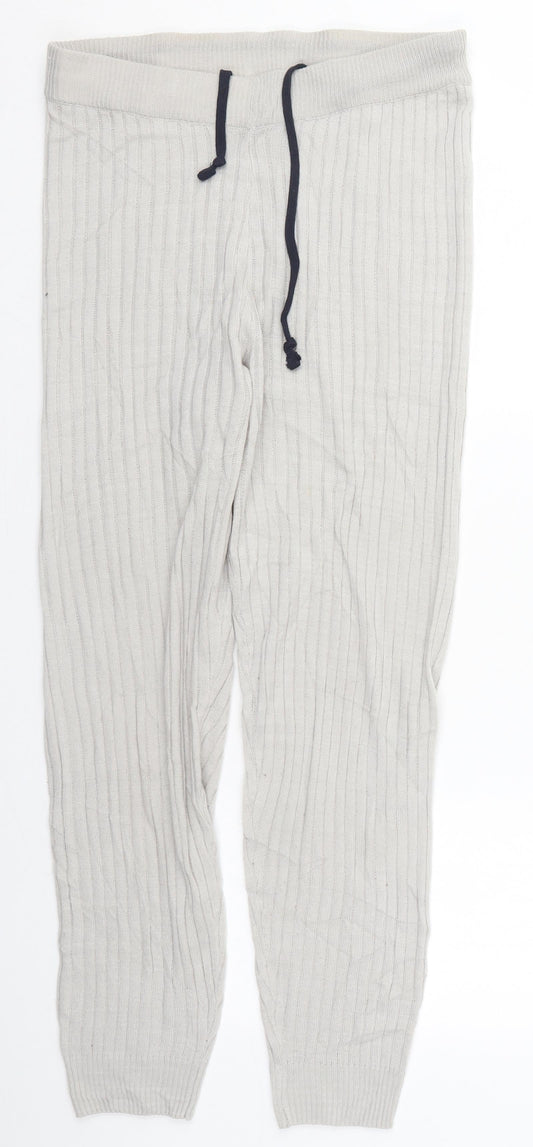 Womens UK Size S Boohoo Regular Fit Sweatpants Grey Trousers