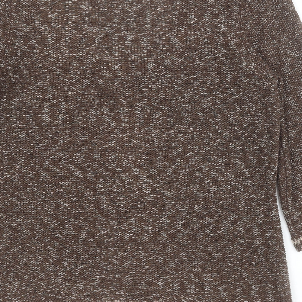 Womens UK Size M Marks and Spencer Brown Cardigan Jumper