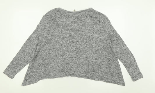 Womens UK Size 12 River Island Grey Pullover Jumper