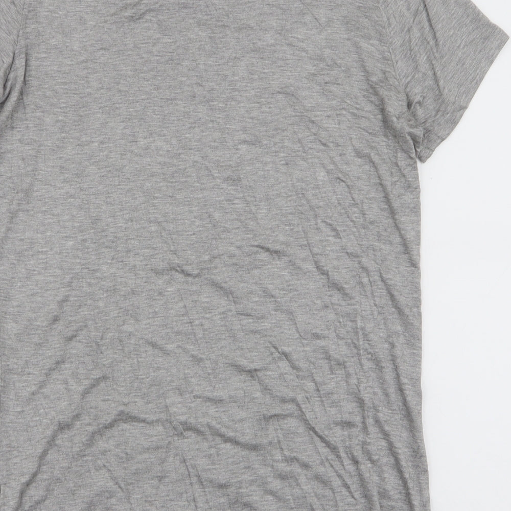 Womens UK Size 12 Studio Grey Jersey T-Shirt