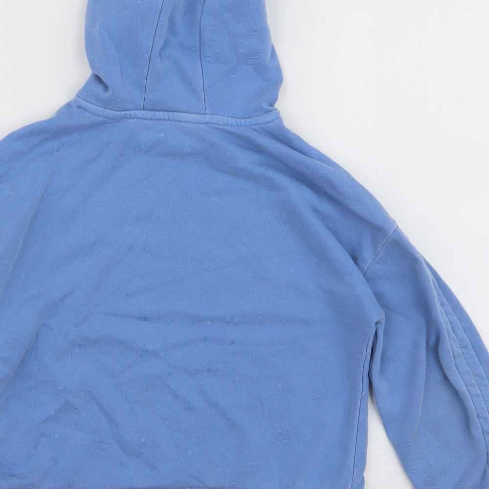 Dunnes Stores Girls Blue Cotton Pullover Hoodie Size 9-10 Years Pullover