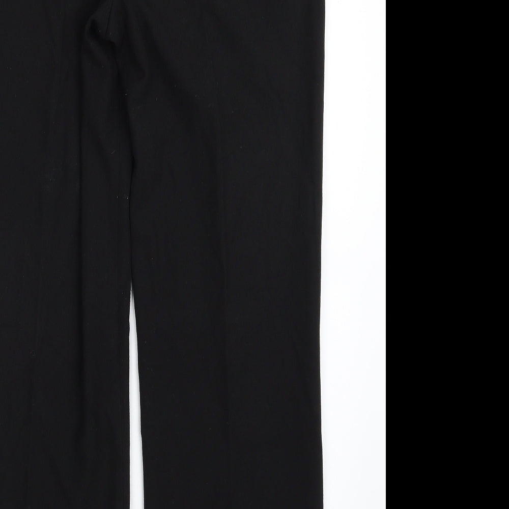Brand and care label for Lakeland women’s black polyester dress pants trousers, size UK 16, 29-inch leg regular zip