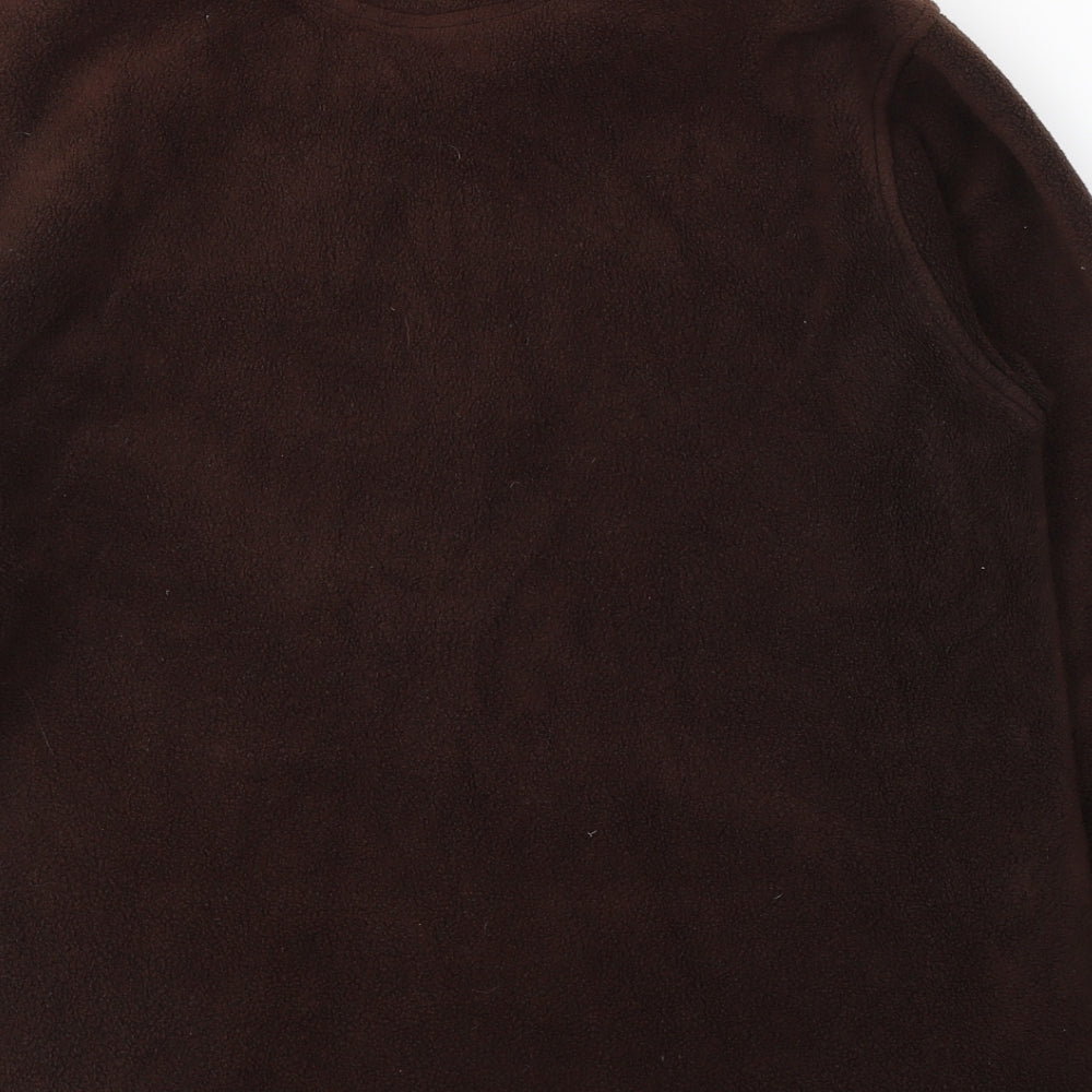 Womens UK Size 14 EWM Brown Full Zip Sweatshirt