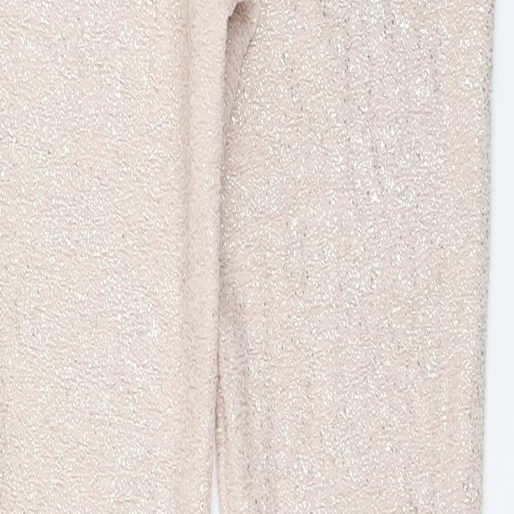 Womens UK Size 8 ASOS Capri Beige Leggings