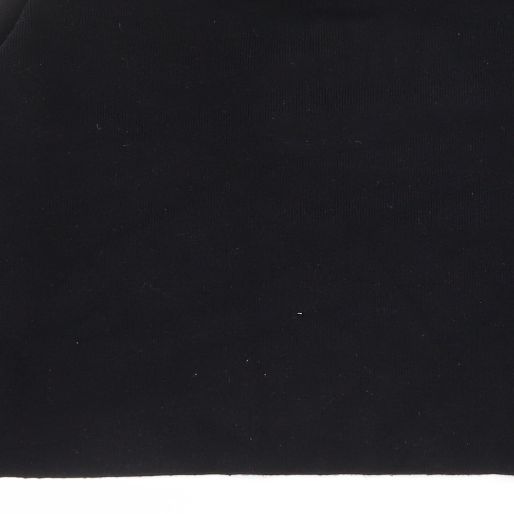 Zara Girls Black High Neck Polyester Pullover Jumper Size 11-12 Years Magnetic