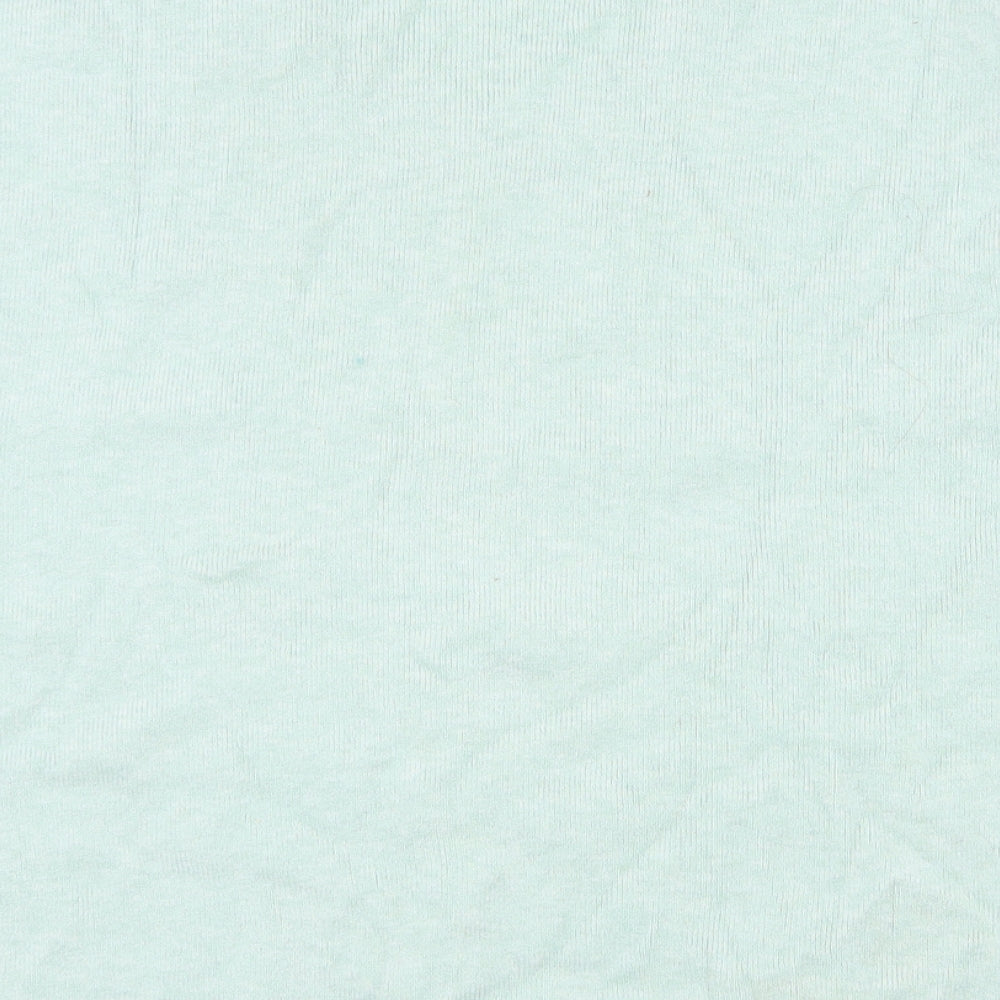 F&F Womens Green V-Neck Viscose Pullover Jumper Size M