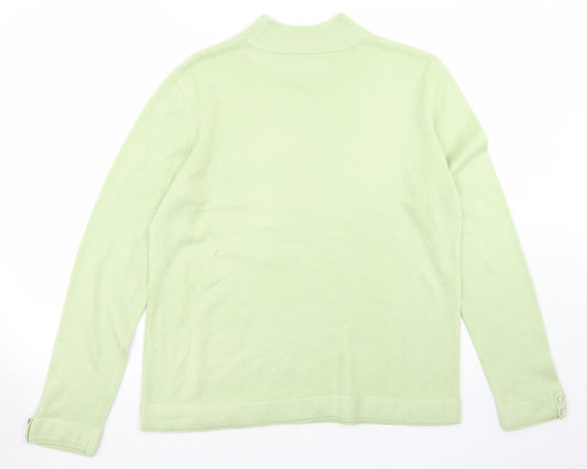 Womens UK Size M BM Green Pullover Jumper
