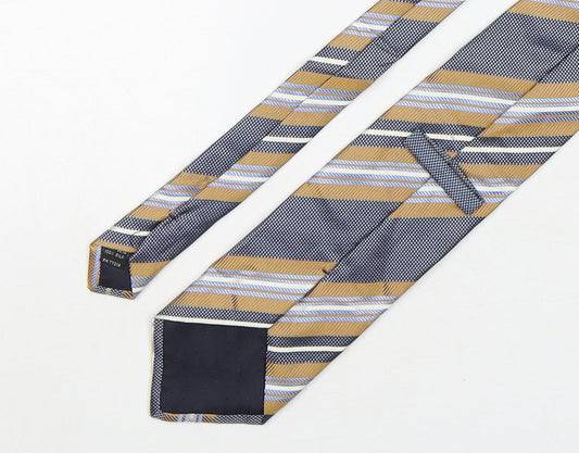 Preworn Mens Multicoloured Striped Silk Pointed Tie One Size