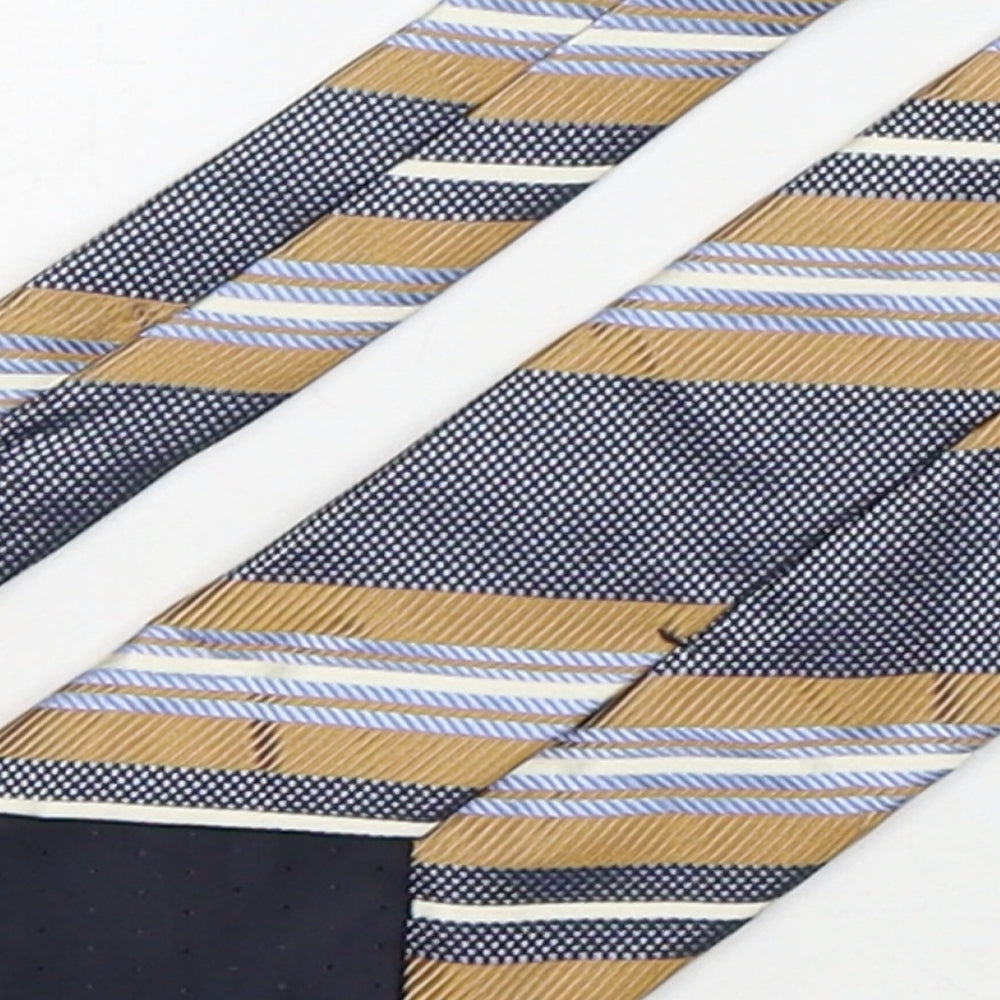 Preworn Mens Multicoloured Striped Silk Pointed Tie One Size