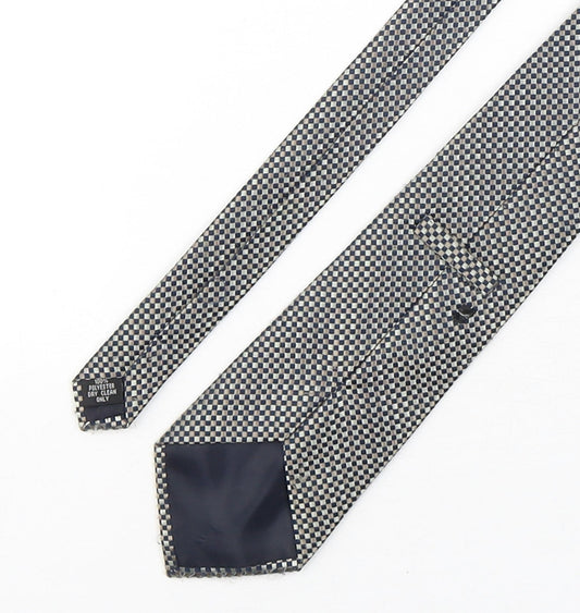 Preworn Mens Multicoloured Plaids & Checks Polyester Pointed Tie One Size