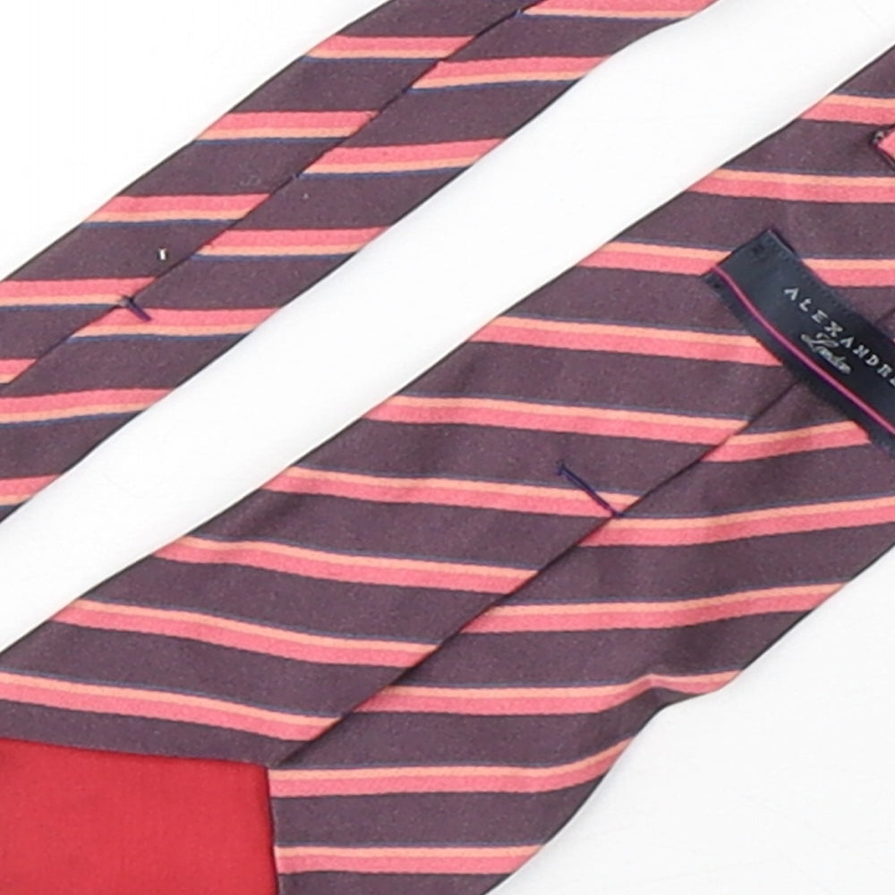 Mens Alexandre Multicoloured Striped Pointed Tie