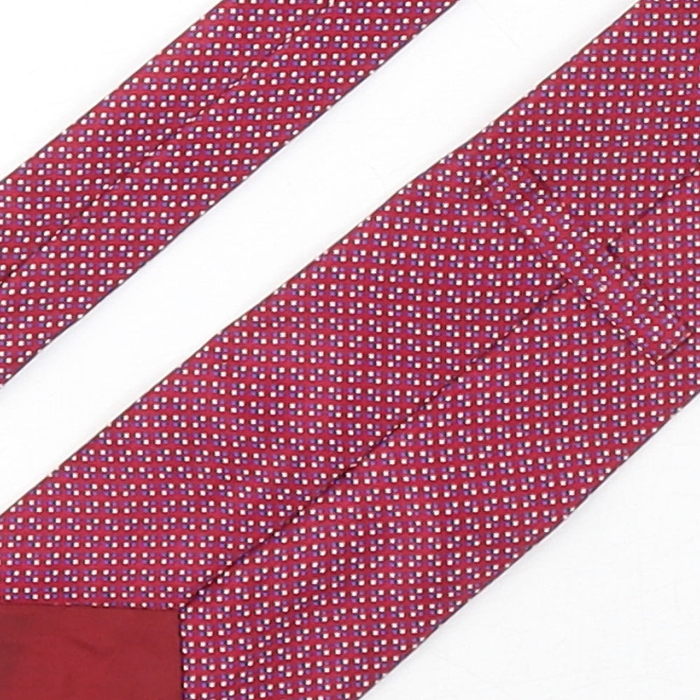 Marks and Spencer Mens Multicoloured Polka Dot Silk Pointed Tie One Size