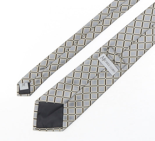 Michelsons Mens Multicoloured Plaids & Checks Polyester Pointed Tie One Size