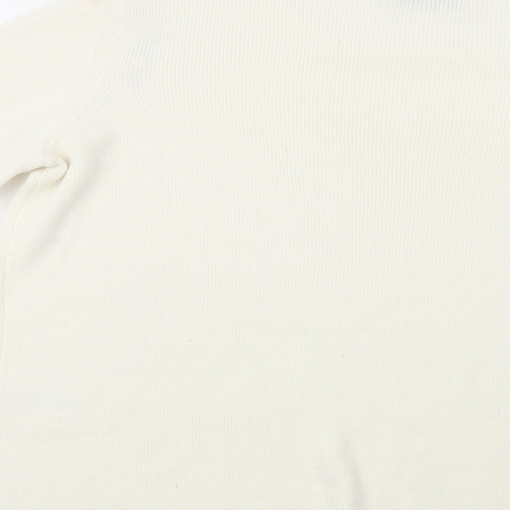 Womens UK Size S Papaya Ivory Pullover Jumper