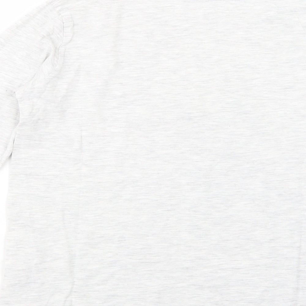 Cool Boys Grey Cotton Basic T-Shirt Size 10-11 Years Crew Neck Pullover - Sk8 Board