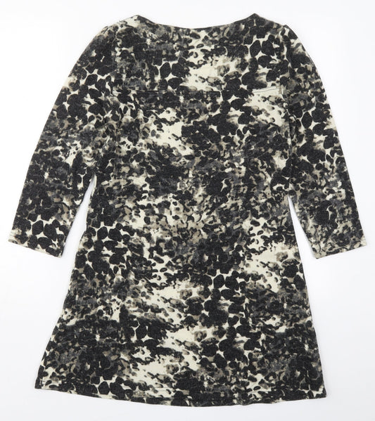 Vouley Vous Womens Beige Acrylic Jumper Dress Size S Round Neck Pullover - Abstract