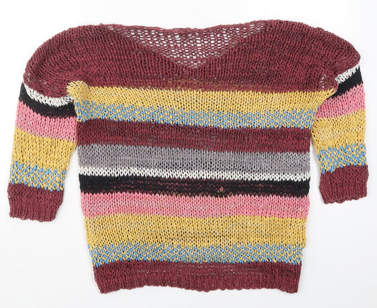 Womens UK Size 10 River Island Multicoloured Pullover Jumper