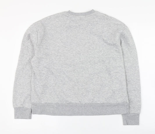 Primark Womens Grey Round Neck Cotton Pullover Jumper Size S