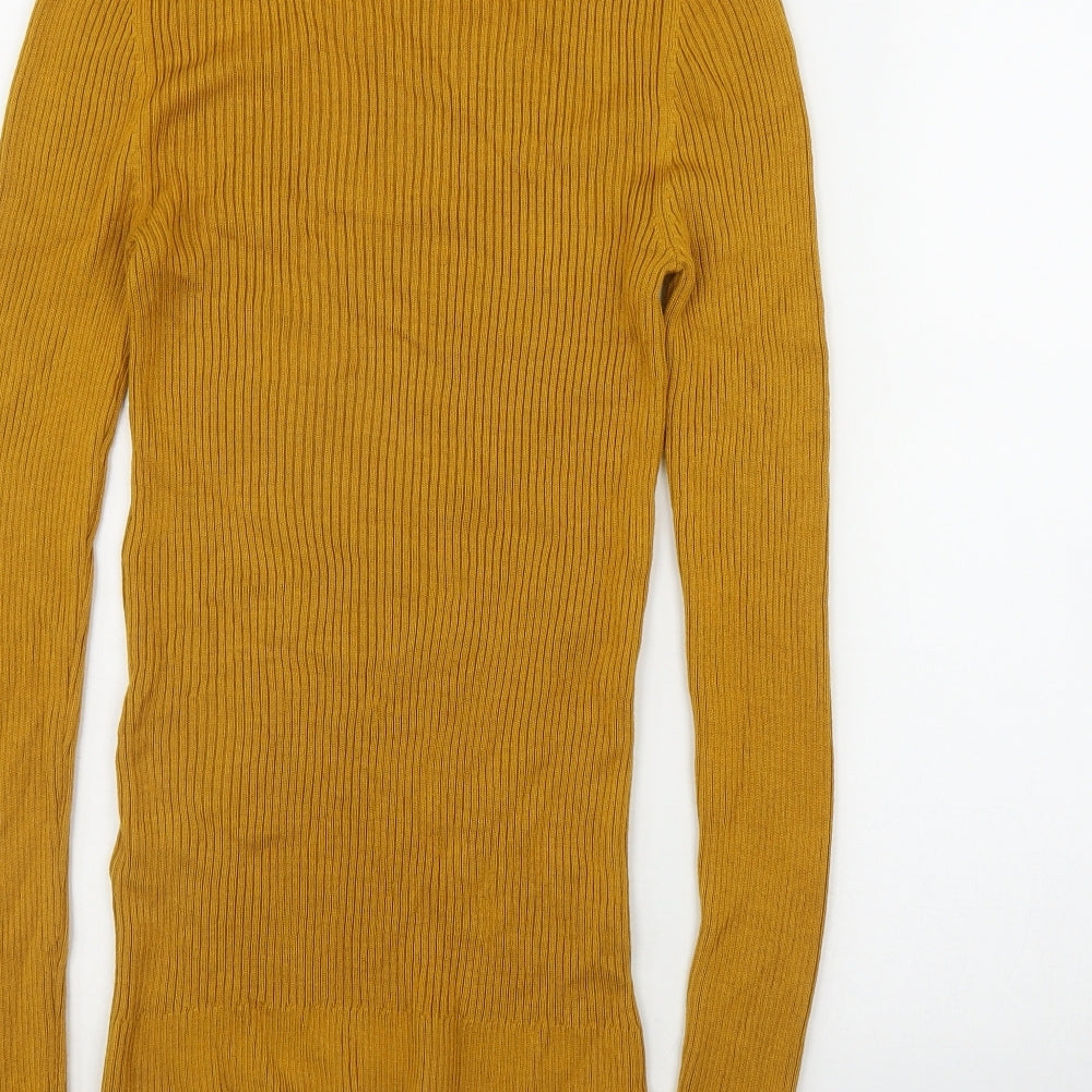 Womens UK Size S Topshop Yellow Pullover Jumper