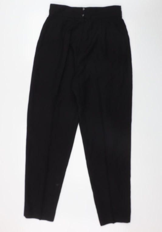 Richards Womens Black Polyester Trousers Size 16 L29 in Regular Zip