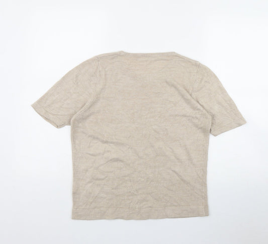 Womens UK Size 16 Classic Beige Pullover Jumper