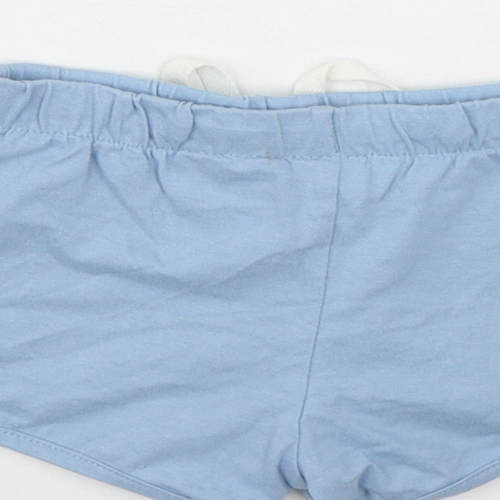 H&M Baby Blue Cotton Sweatpants Leggings Size 12-18 Months Drawstring