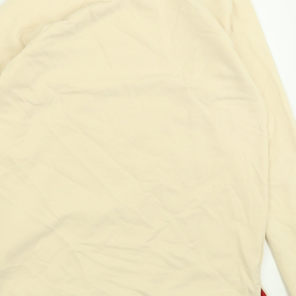 George Girls Ivory Animal Print Cotton Pullover Sweatshirt Size 10-11 Years Pullover