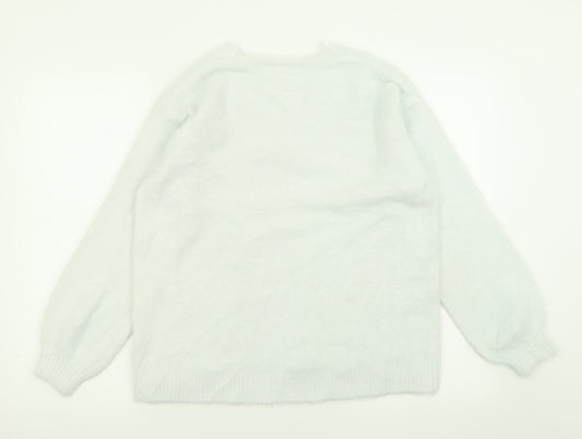Womens UK Size M H&M Blue Pullover Jumper
