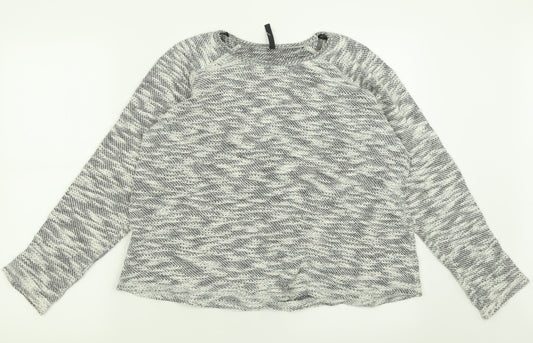 Womens UK Size M Woolworths Grey Pullover Jumper