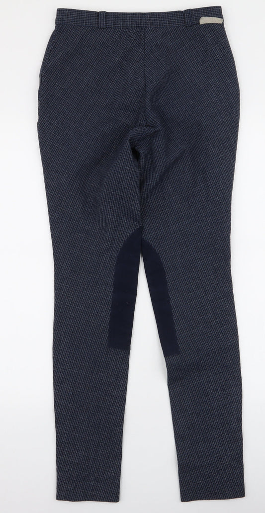 Womens UK Size 27 in Harry Hall Slim Fit Blue Trousers