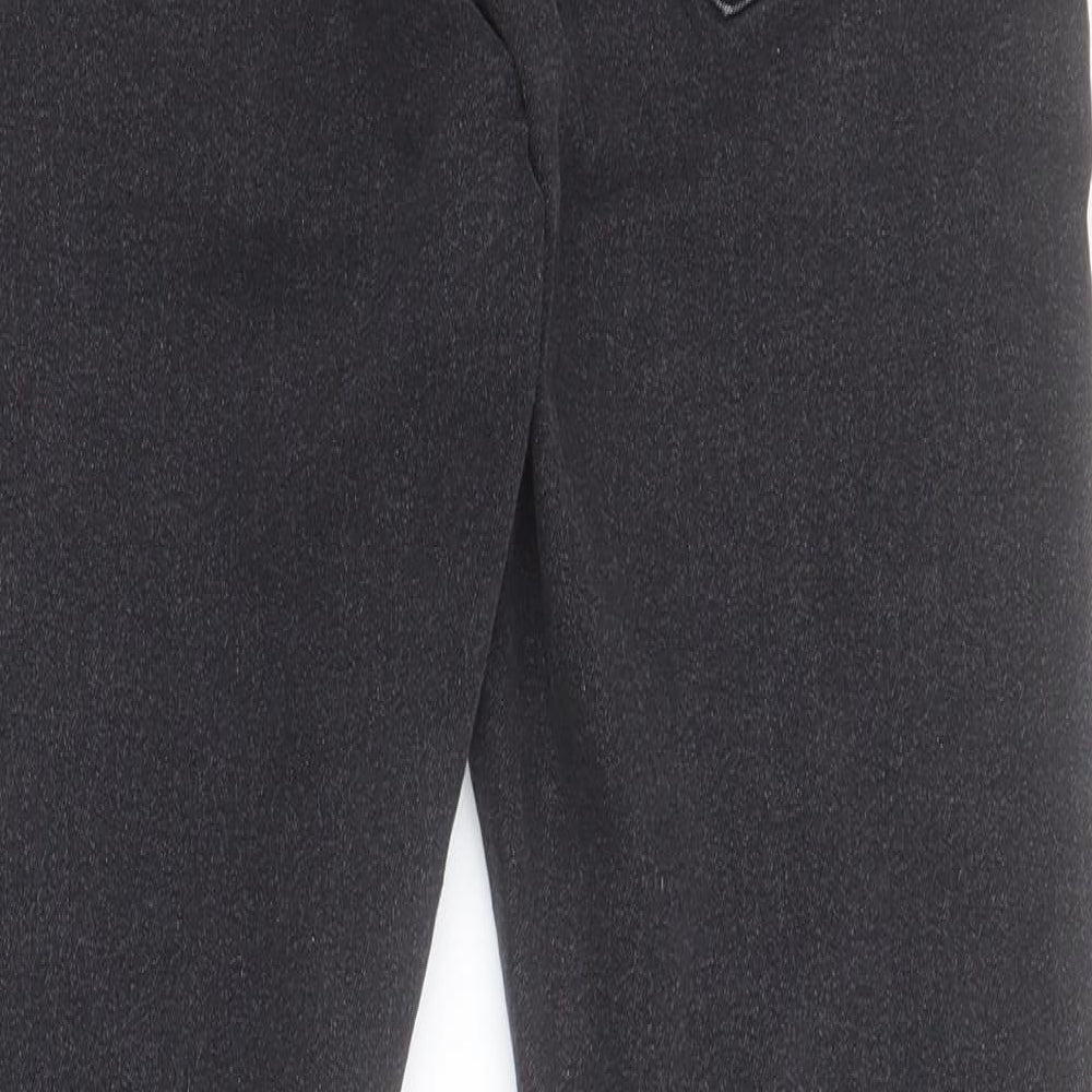 COLLUSION Womens Black Cotton Skinny Jeans Size 34 L29 in Regular Zip