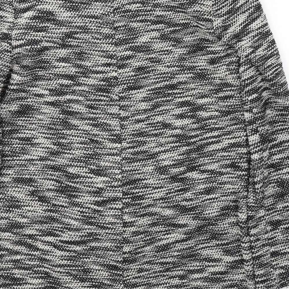 George Womens Beige V-Neck Herringbone Polyester Cardigan Jumper Size 12