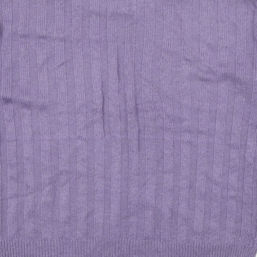 Womens UK Size XS Marks and Spencer Purple Pullover Jumper