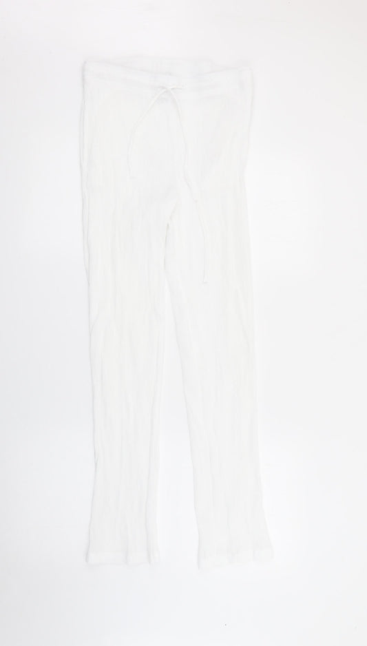 Womens UK Size 12 Damart Regular Fit White Trousers