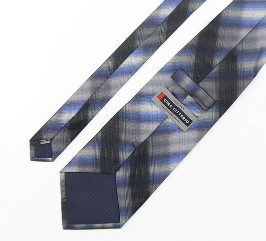 Mens Ciro Citterio Multicoloured Plaids & Checks Pointed Tie