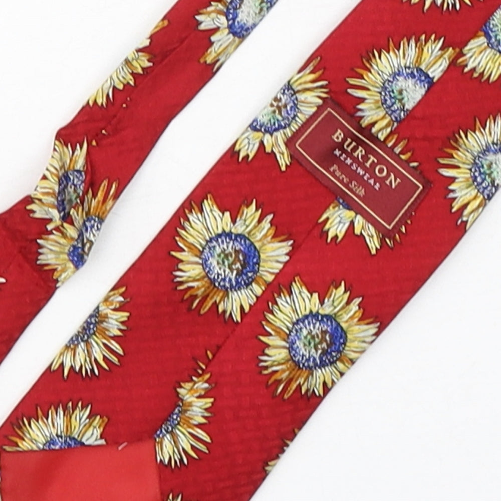 Mens Burton Multicoloured Floral Pointed Tie