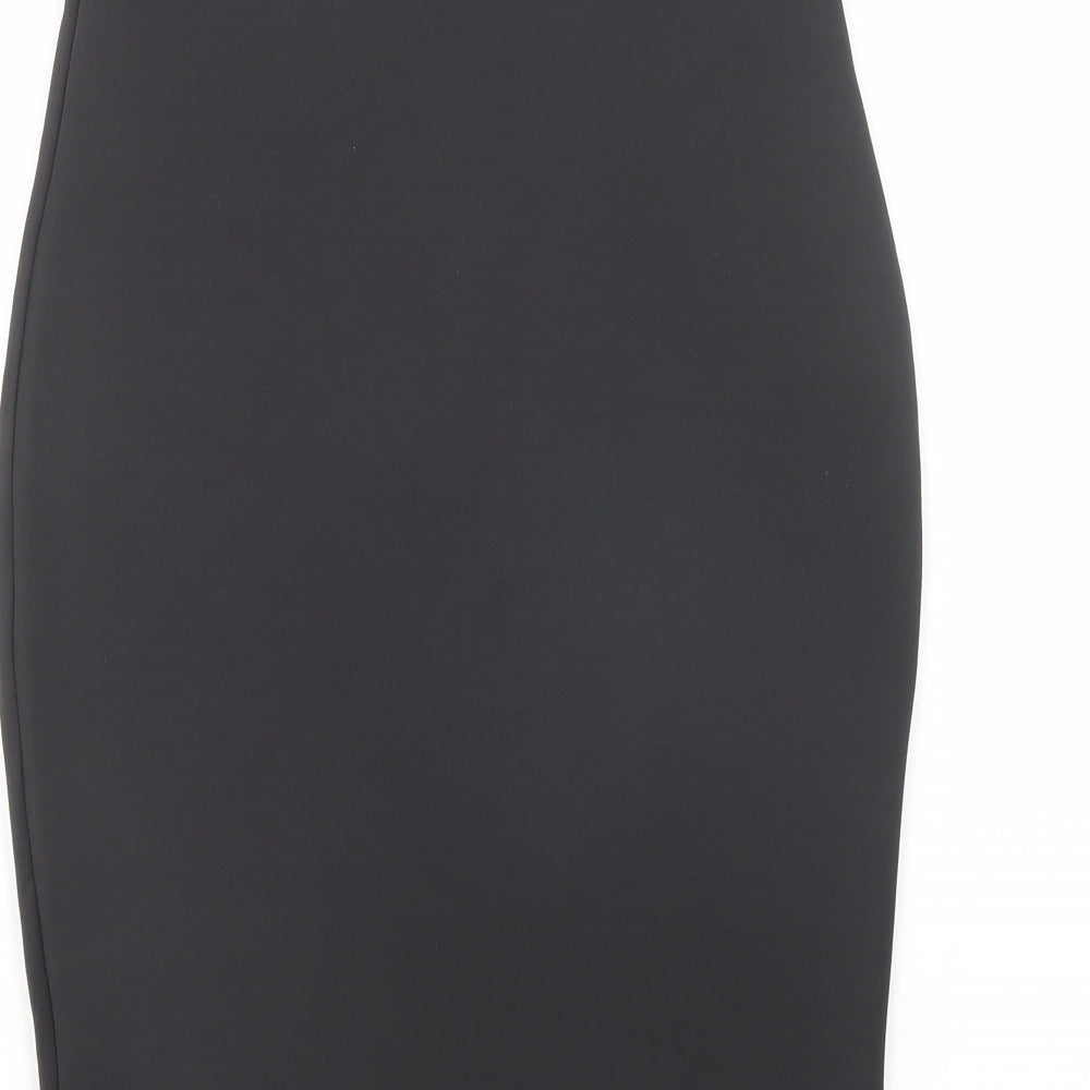 Edge Street Womens Black Polyester Straight & Pencil Skirt Size 10