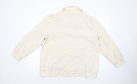 Damart Womens Ivory Bomber Jacket Jacket Size 18 Snap