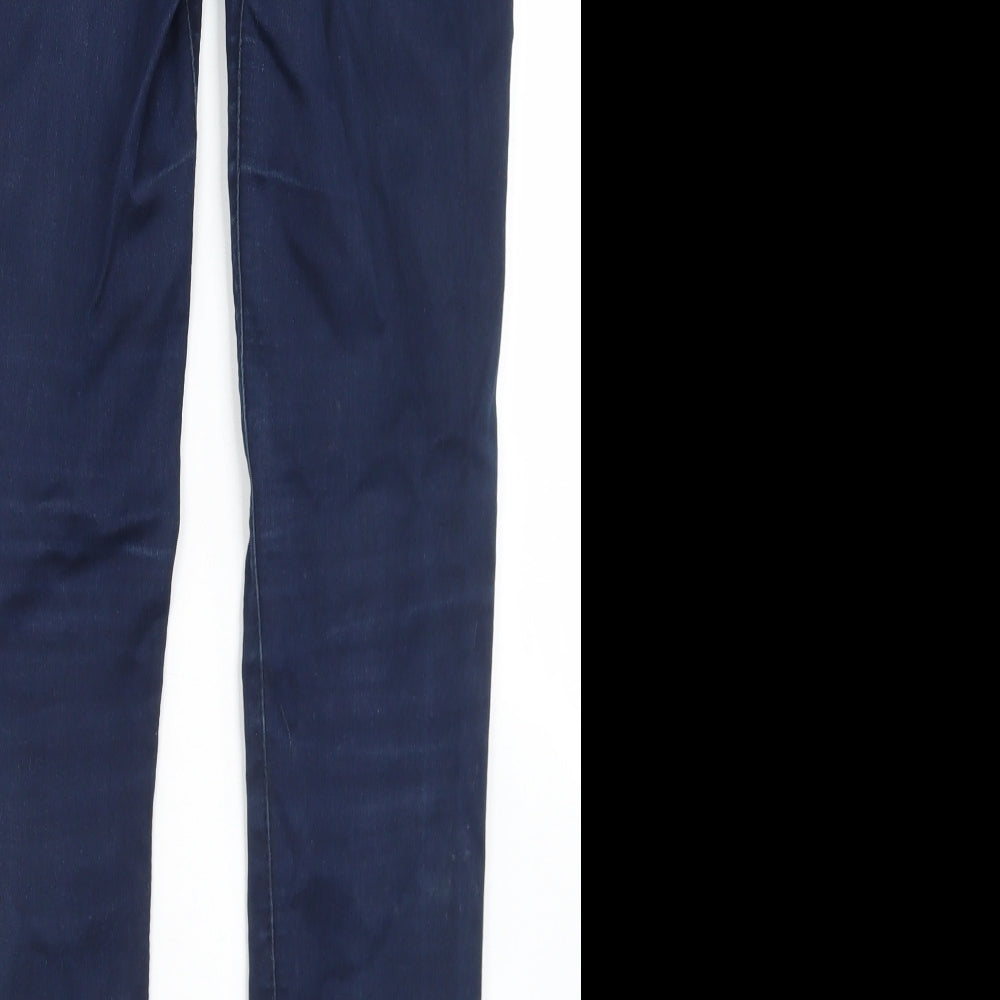 New Look Womens Blue Cotton Skinny Jeans Size 8 L29 in Regular Button