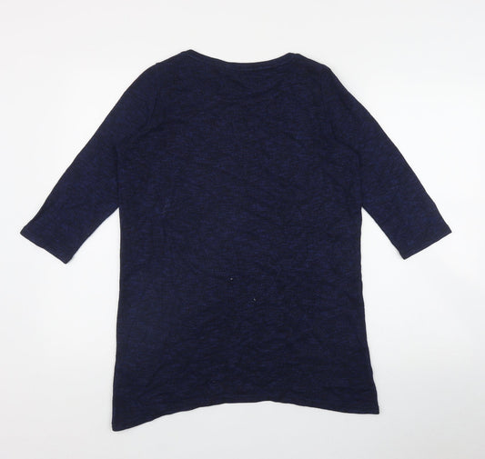 George Womens Black Round Neck Viscose Pullover Jumper Size 14