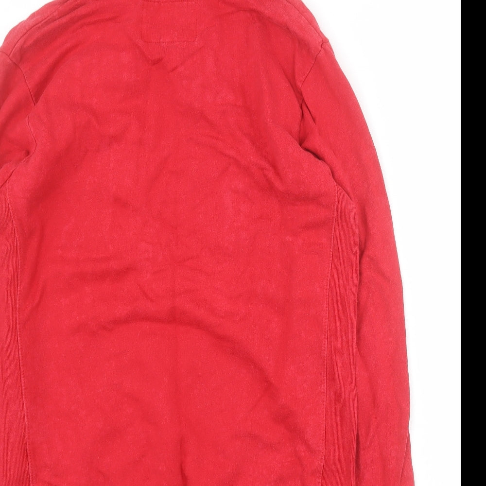 Deluxe Laundry Mens Red Cotton Pullover Hoodie Size M