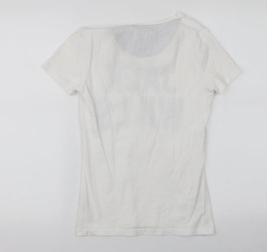 Womens UK Size 6 Jack Wills White Jersey T-Shirt