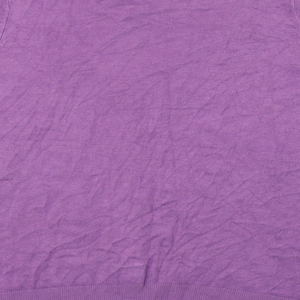 Womens UK Size 16 Marks and Spencer Purple Pullover Jumper
