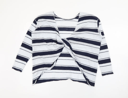 Womens UK Size S Pull & Bear Blue Pullover Jumper